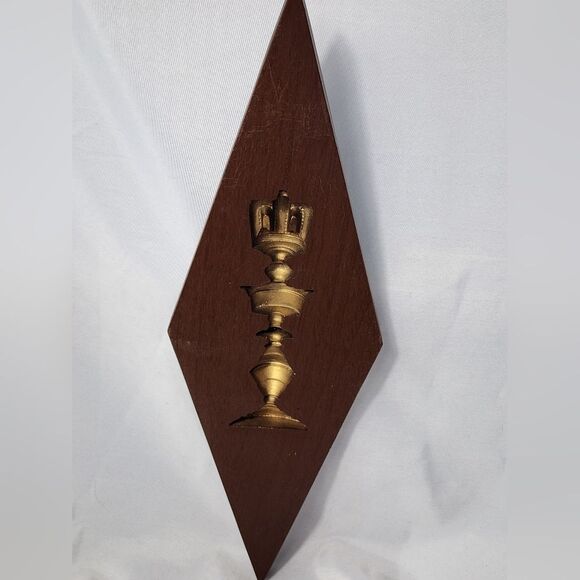 Vintage MCM Burwood Wooden Chess Wall Decor - Picture 1 of 4